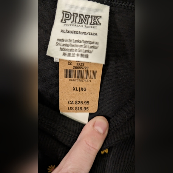 Cropped PINK VS Tank XL NWT - Picture 4 of 7